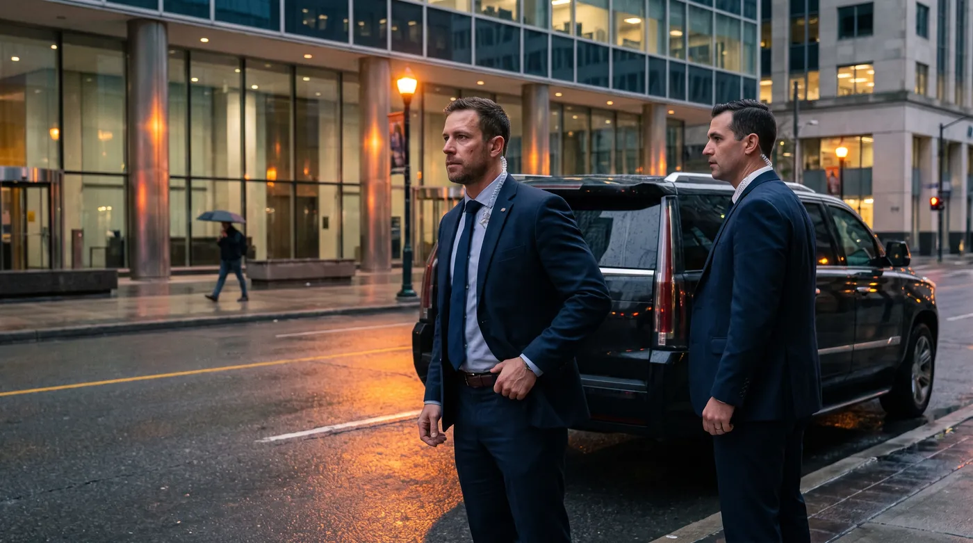 Praxon Security officers providing executive protection